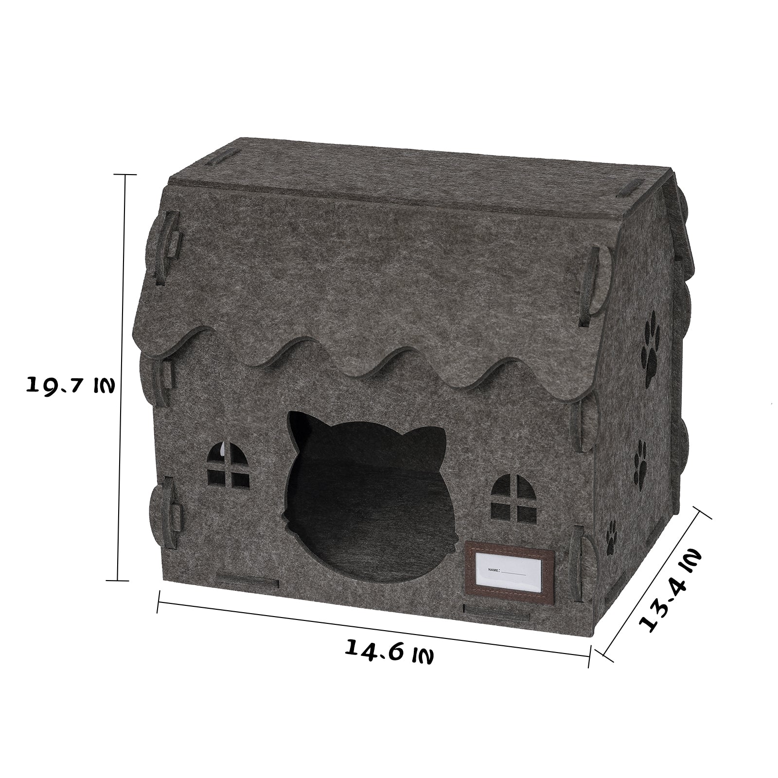 OPPODREAM Large Cat House for Indoor Cats