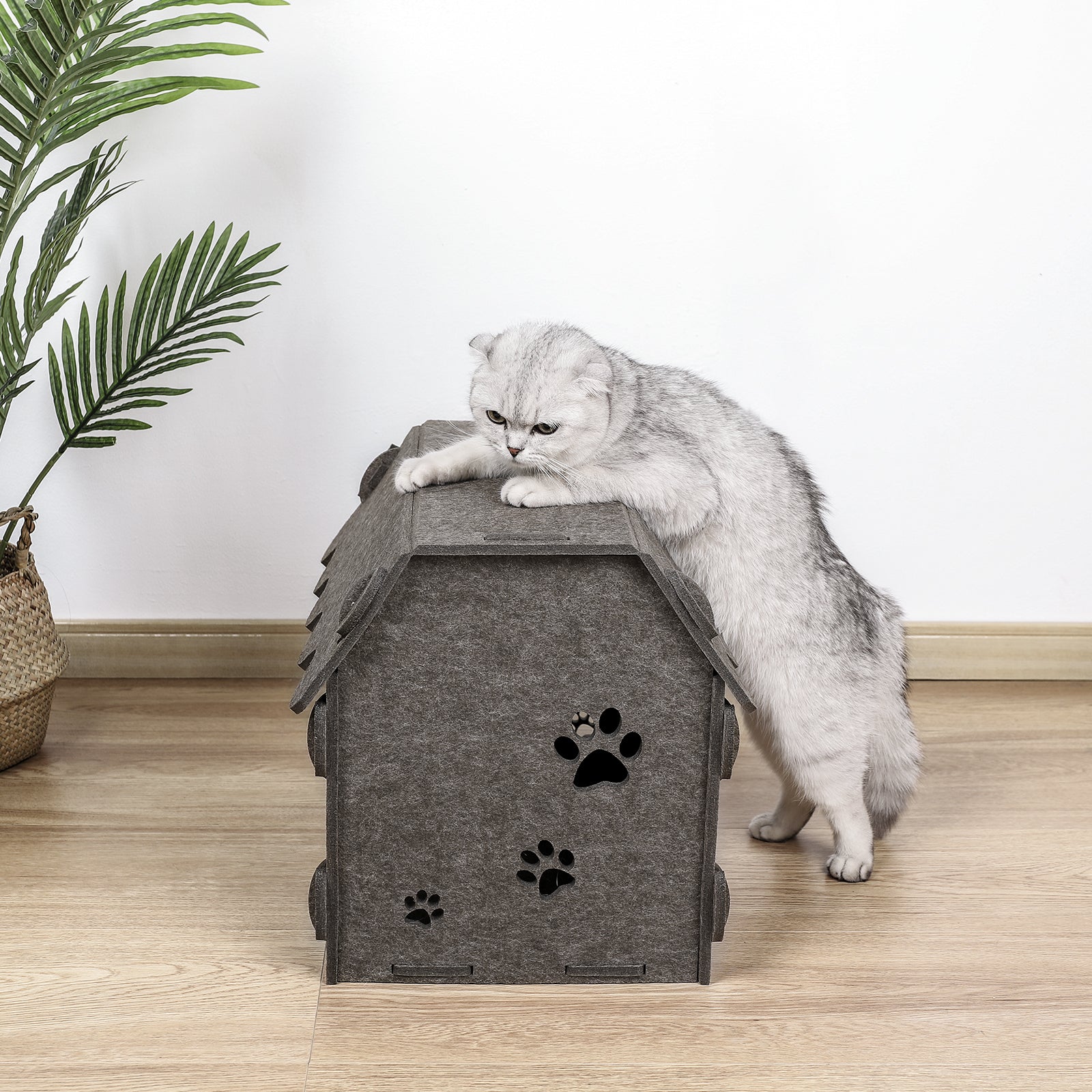 OPPODREAM Large Cat House for Indoor Cats