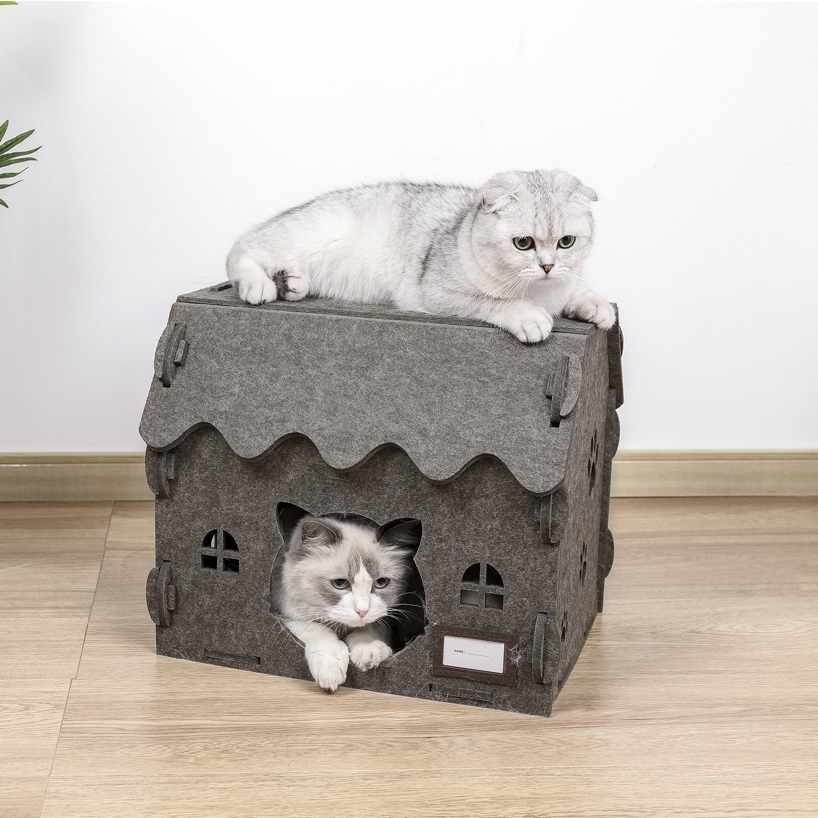 OPPODREAM Large Cat House for Indoor Cats