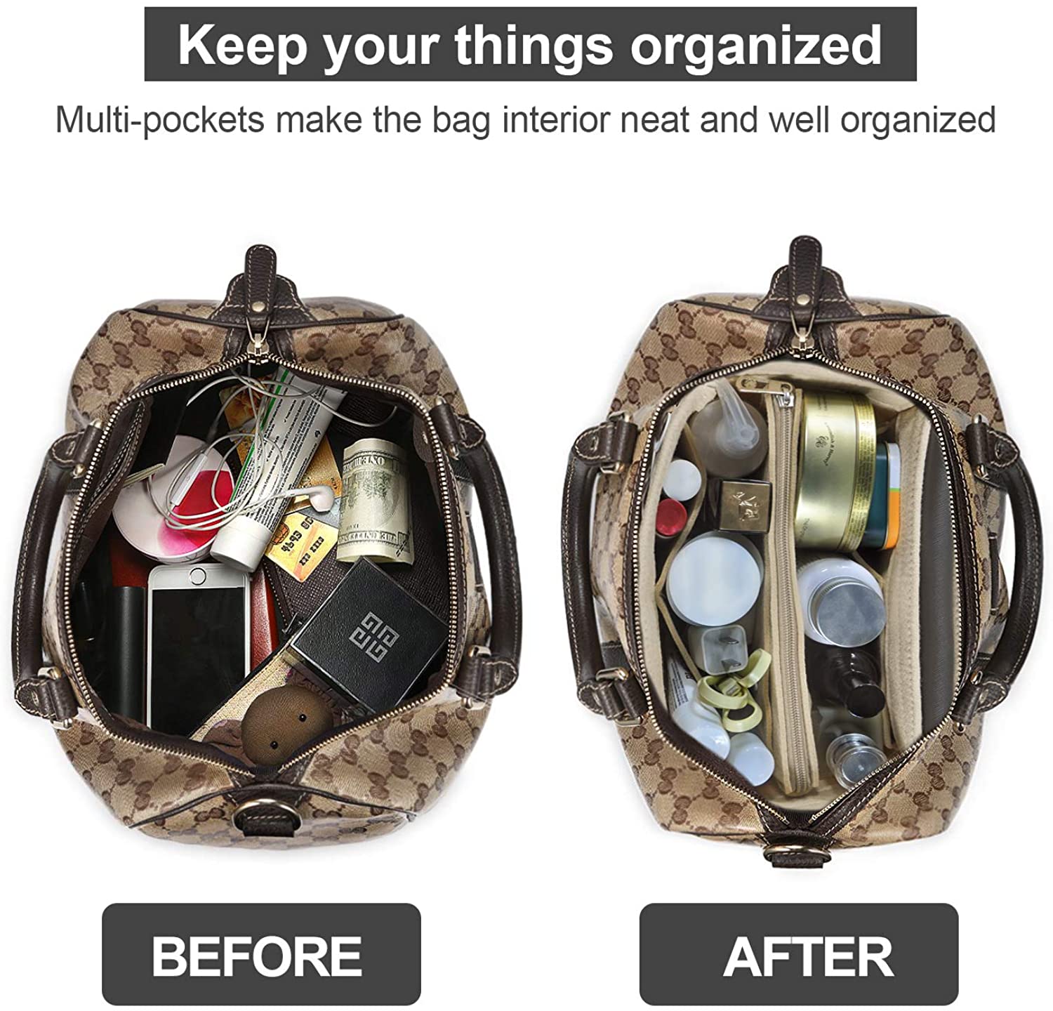 OMYSTYLE Purse Organizer Insert-2