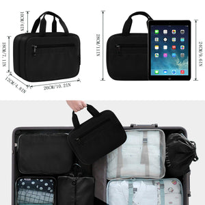 OMYSTYLE  Men's Black Travel Toiletry Bag