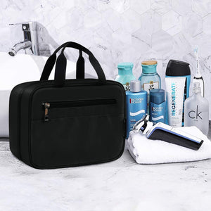 OMYSTYLE  Men's Black Travel Toiletry Bag