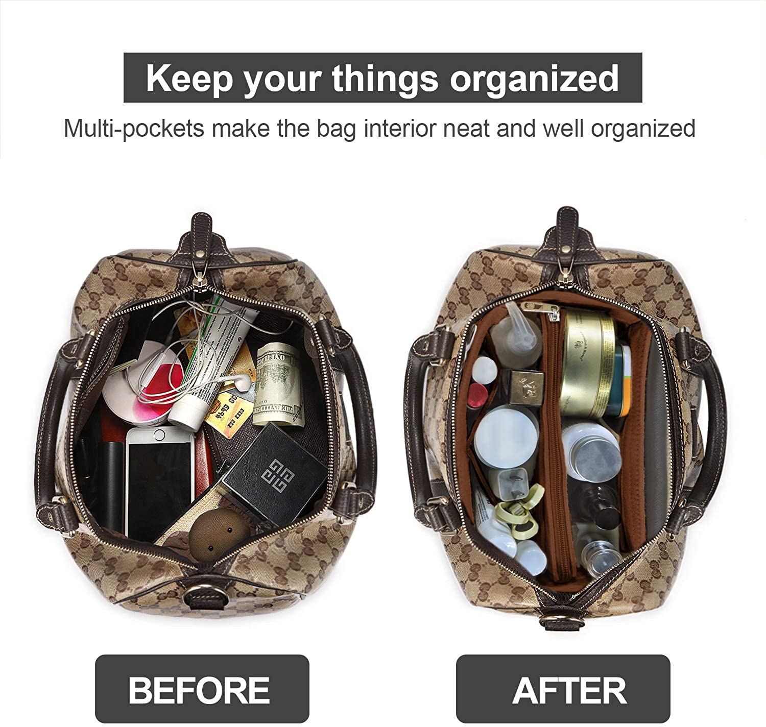 OMYSTYLE Purse Organizer Insert-3