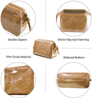 OMYSTYLE  Mustard Women Cosmetic Bag for Travel