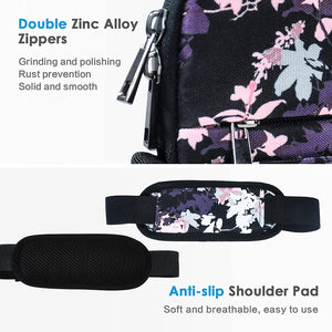 OMYSTYLE 13.3 Inch Floral Laptop Shoulder Bag