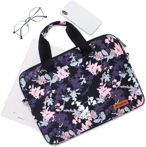 OMYSTYLE 13.3 Inch Floral Laptop Shoulder Bag